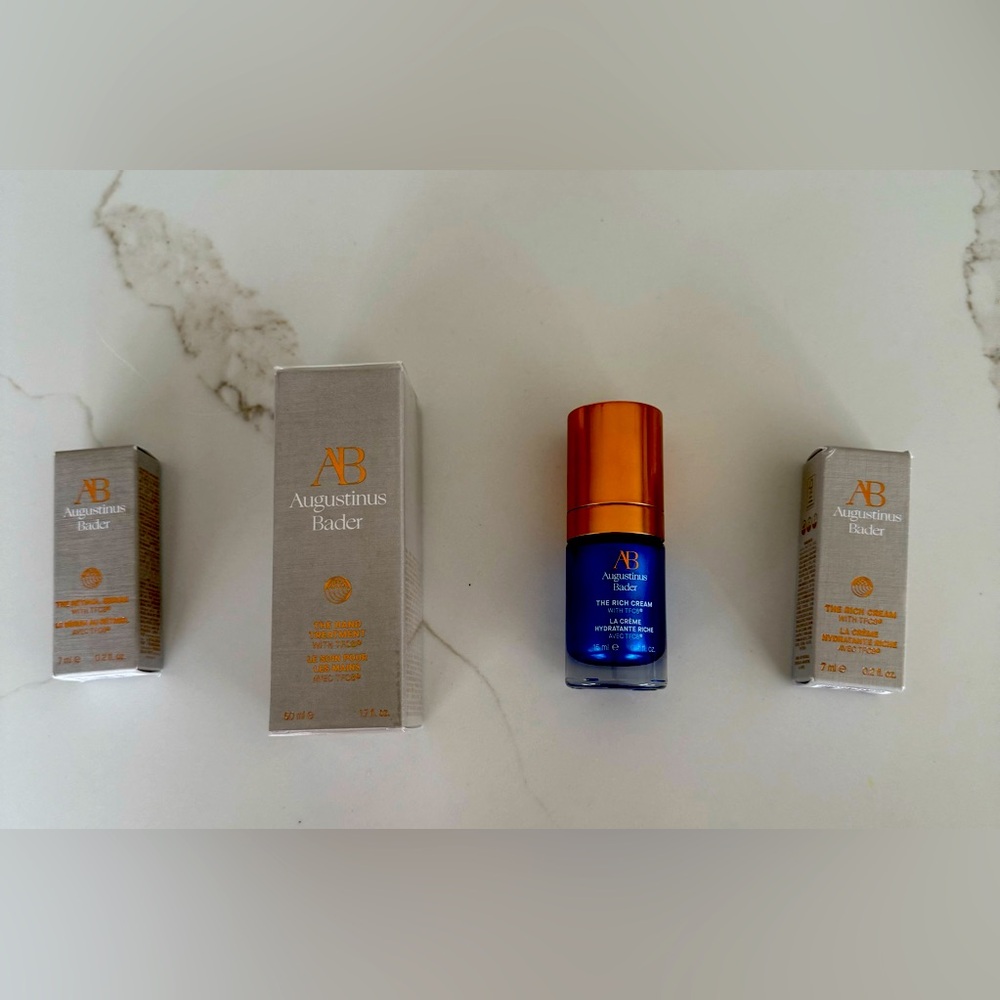 Augustinus Bader, NWT bundle, the‎ rich cream .5 oz &.2 oz, hand cream, retinol